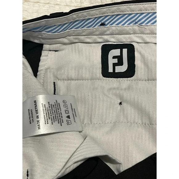 Footjoy Pants Men’s 38x30 Black Stretch Performance Sport Golf Chinos - Picture 12 of 14